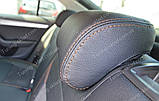 Чохли на Шкоду Октавія А7 (авточохли Skoda Octavia A7, Lether style), фото 10