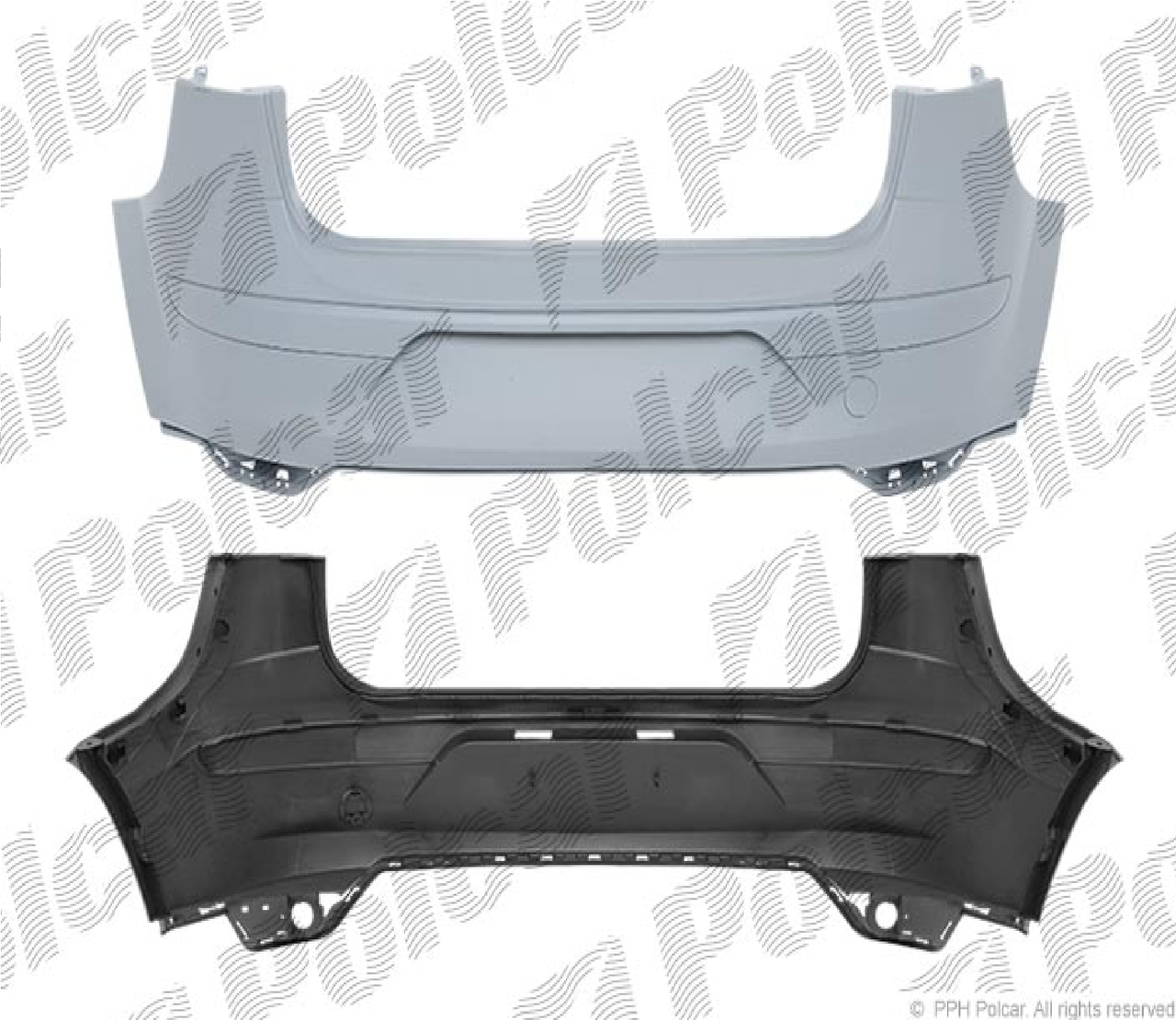 Задній бампер Seat Altea '04-12 (Polcar) 5P0807417TGRU, 6755961, фото 1