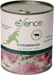 Вологий корм для дорослих собак Essence з яловичиною, 800 г