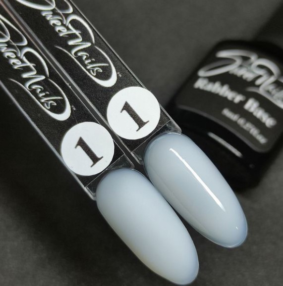 Молочна камуфлююча база (Milk Rubber Base) для нігтів №1, 15мл