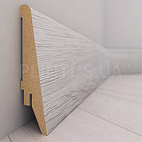 Плінтус МДФ, висота 80 мм, покриття по підлозі 21 мм, довжина 2,07 м, Дуб Глазго