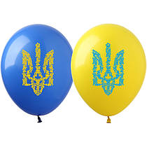 Латексні повітряні кульки "Тризуб візерунок" 20шт/уп DP1 ArtShow