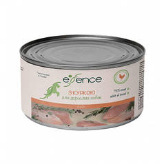 Вологий корм для дорослих собак Essence з куркою, 200 г