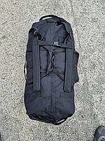 Сумка-рюкзак Брітанка військовий непромокаючий 80 л чорний