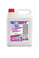 Гель для мытья санузлов с антимикробным действием Balu San Power Лимон и мята 5 л