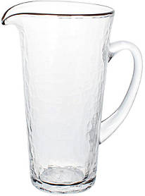 Глечик Donna 1500мл greenpharm greenpharm скляний зі срібним кантом