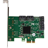 Плата розширення Frime (ECF-PCIEto4SATAIII002) PCI-E-4хSATAIII, 88SE9215