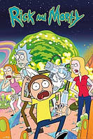 Постер Рік і Морті Rick and Morty Maxi Poster Group плакат 90*60 см