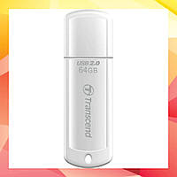 USB флеш накопичувач Transcend 64GB JetFlash 370 White USB 2.0 (TS64GJF370)