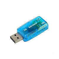 Звукова карта Dynamode USB 6(5.1) каналів 3D RTL Blue (39623)