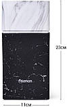 Колода-підставка для ножів Fissman Marble 11х23см ukrfarm, пластик чорно-білий, фото 3