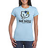 Жіноча футболка з принтом Hell_Kitty_F-ck_UA. Бавовна 100%. Розміри від S до 2XL, фото 2