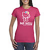 Жіноча футболка з принтом Hell_Kitty_Pistol_UA. Бавовна 100%. Розміри від S до 2XL, фото 3