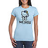 Жіноча футболка з принтом Hell_Kitty_Pistol_UA. Бавовна 100%. Розміри від S до 2XL, фото 6