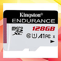 Карта памяти Kingston 128GB microSDXC Class 10 UHS-I/U1 A1 High Endurance (SDCE/128GB)
