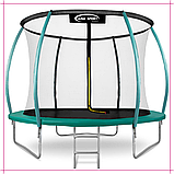 Батут 312см King Sport PRO з внутрішньою сіткою + драбина, фото 2