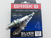 Свечи зажигания 2110 (16 кл.) Silver (Brisk) под газ DR15YS/1334