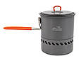 Казанок Tramp з анодованого алюмінію з теплообмінником 1,5 л, фото 3