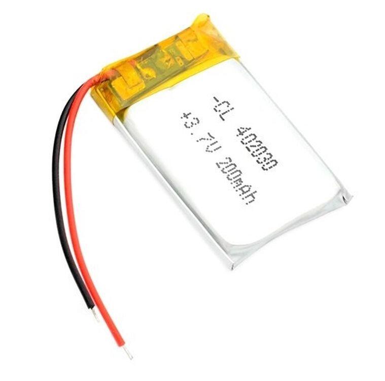 Акумулятор літій-полімерний 402030 3,7V 200 mAh (3*19*32 мм)