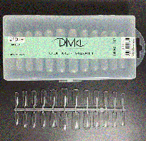 Типси Divia гелеві для нарощування нігтів 240 шт., квадрат, прозорі