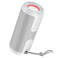 Портативная колонка с подсветкой HOCO Artistic sports BT speaker BS48 IPX5 TWS/AUX/USB/TF/FM 5Wx2 grey