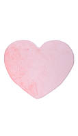 Килим зі штучного хутра Rabbit рожевий Серце 150*150 см, ворс 2.7 см, щільне хутро, дуже м'який