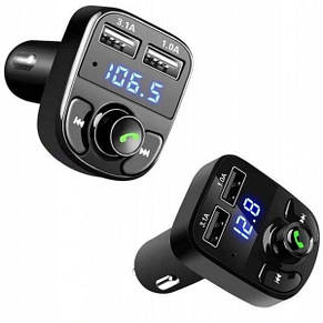 Трансмітер CAR X8 FM модулятор MP3 Bluetooth, фото 2