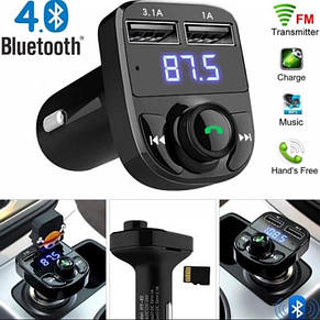 Трансмітер CAR X8 FM модулятор MP3 Bluetooth, фото 3