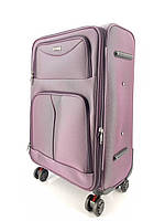 Дорожный большой L чемодан Tourist 903 на 4 колесах фиолетовый