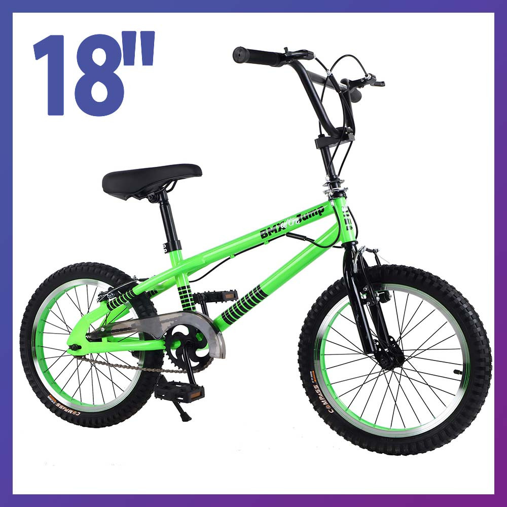 Дитячий велосипед TILLY BMX 18' T-21861 двоколісний сталевий зелений
