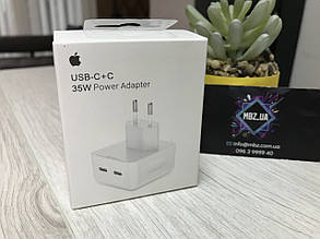 Швидкий блок живлення, Адаптер для iPhone USB-C+C 35W Power Adapter 35 Вт