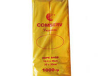 Фасувальний пакет No9 (26х35) 1 кг Комсерв жовтий (1 пач) поліетиленові харчові кульки упаковні в блоці