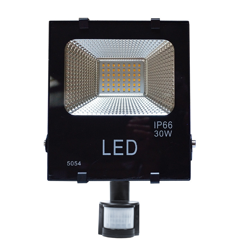 Світлодіодний прожектор з датчиком 30Вт 6500К IP65 SUNLED (FL-30-6000-S)