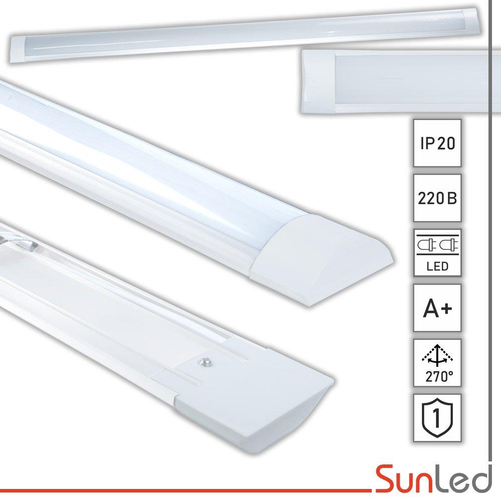 LED світильник DOUBLE-1 (текст. стрічка) 36 Вт 1200мм 6000К метал матовий