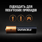 AAA батарейка Duracell лужна (2 шт.), фото 7