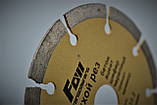 Алмазний диск сегментний 115x2.0х7.5x22.2 відрізний для болгарки посилений (по бетону, каменю, граніту), фото 2