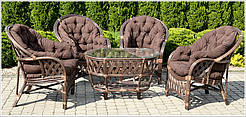 Комплект плетених меблів із ротангу 4+1 CASABLANKA