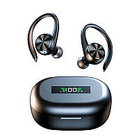 Бездротові спортивні блютуз навушники TWS R200, з індикатором заряду, кнопками керування і LED дисплеїв