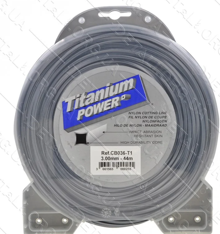 Леска триммера Oleo-Mac TITANIUM POWER Square (3 мм*44 м / квадрат ...
