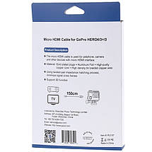 MicroHDMI/HDMI кабель для GoPro Puluz PU157, фото 4