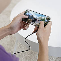 Кабель BASEUS CALXP-B01 Gaming Suction Cup Lightning Cable 2M чорний, фото 4