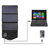 Сонячна панель для зарядки автомобільного акумулятора, ноутбука, телефону ALLPOWERS AP-SP18V21W портативна, фото 3