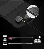 Сонячна панель для зарядки автомобільного акумулятора, ноутбука, телефону ALLPOWERS AP-SP18V21W портативна, фото 4