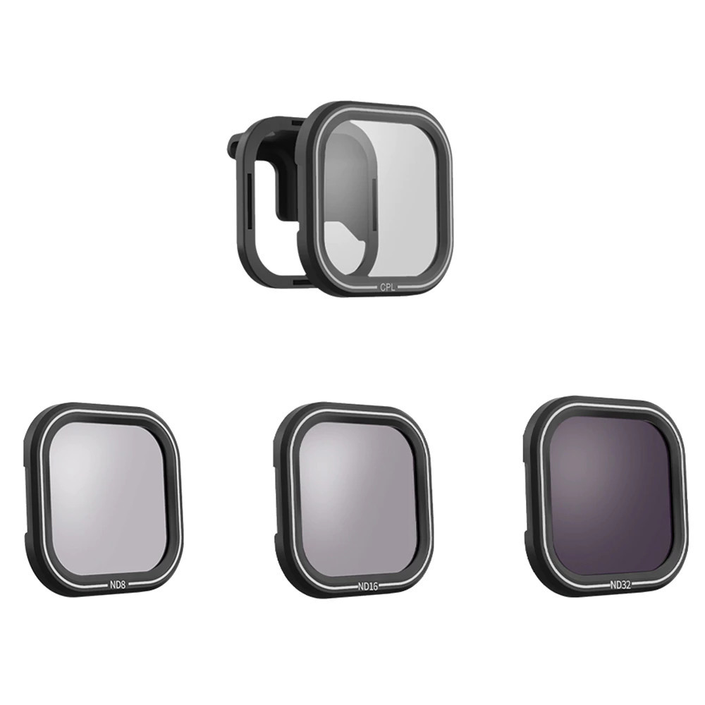 Фільтри GoPro 8 набір CPL і ND8/16/32 Telesin GP-FLT-807