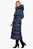 Трендова куртка жіночий колір синій оксамит модель 31056, фото 2