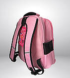 Шкільний рюкзак для дівчинки 3 4 5 клас, 9-10-11 років ▫ легкий портфель до школи світло-рожевий пудра, фото 4