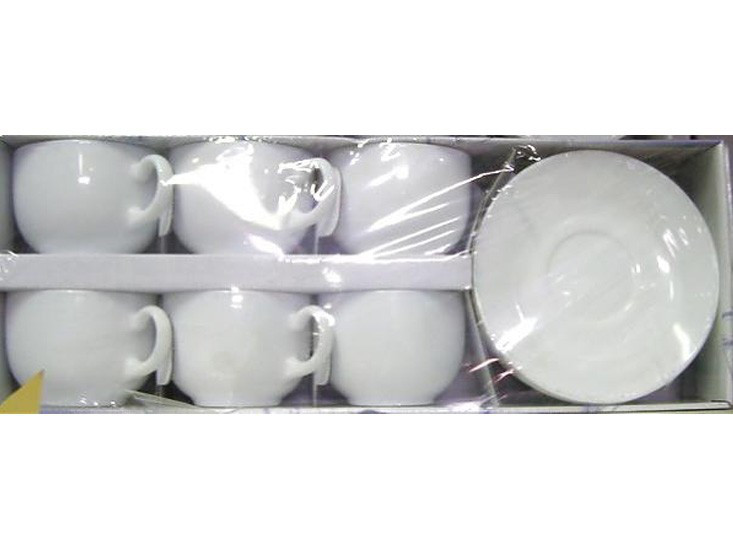 Чайный сервиз белый из стеклокерамики Luminarc Peps Evolution 6х220 мл (63368) - фото 4 - id-p675060946