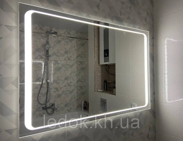 Дзеркало в ваную кімнату з LED-ПІДСВІЧУВАННЯМ ALFA 10Вт