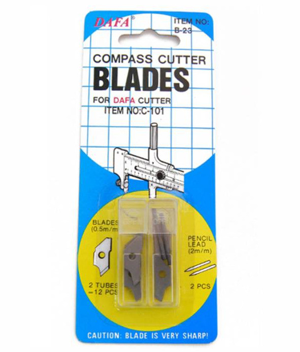 Змінні леза до кругового ножа СВ-23, набір 12 шт, DAFA