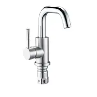 Змішувач на умивальник литий TROYA GAP1-A090 з нержавіючої сталі